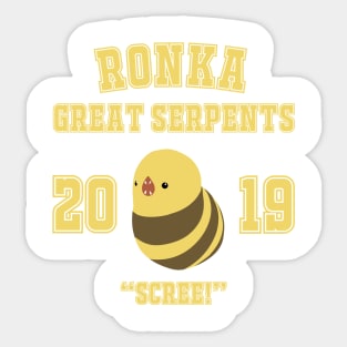 Ronka Great Serpents 2019 Champs Sticker